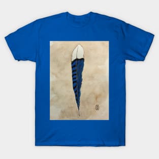 Blue Jay feather T-Shirt